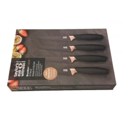 Taylor's Eye Witness Brooklyn 4 Piece Steak Knife Set - Copper
