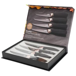 Taylor's Eye Witness Brooklyn 4 Piece Steak Knife Set - Copper
