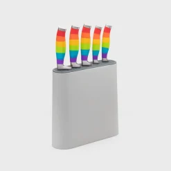 Taylor's Eye Witness 5-Piece Kitchen Knife Block Set - Rainbow