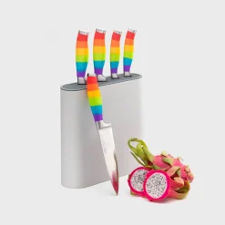Taylor's Eye Witness 5-Piece Kitchen Knife Block Set - Rainbow