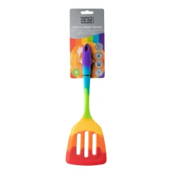 Taylor's Eye Witness Silicone Wide Slotted Turner - Rainbow