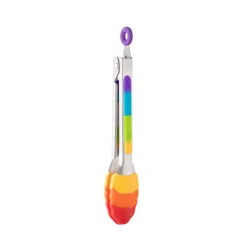 Taylor's Eye Witness Stainless Steel Silicone Mini Tongs - Rainbow
