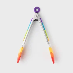 Taylor's Eye Witness Stainless Steel Silicone Mini Tongs - Rainbow