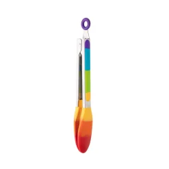 Taylor's Eye Witness Stainless Steel Silicone Tongs - Rainbow