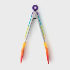 Taylor's Eye Witness Stainless Steel Silicone Tongs - Rainbow
