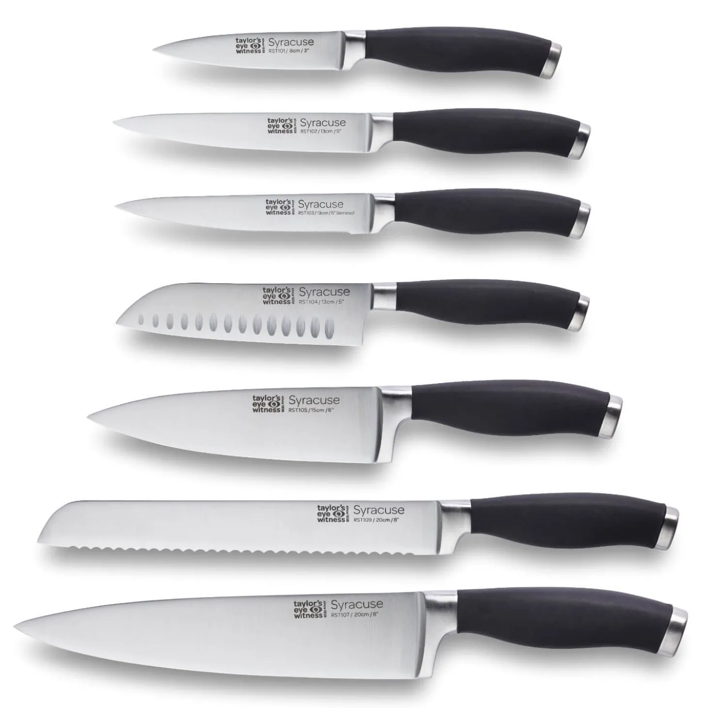 Taylor's Eye Witness Syracuse 15cm Chefs Knife - Black