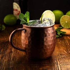 Taylor's Eye Witness Taproom Stainless Steel 450ml Moscow Mule Mug - Hammered Copper