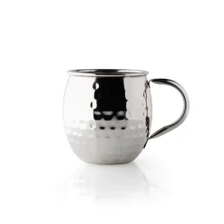 Taylor's Eye Witness Taproom Stainless Steel 450ml Moscow Mule Mug - Hammered Silver