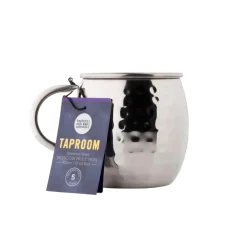 Taylor's Eye Witness Taproom Stainless Steel 450ml Moscow Mule Mug - Hammered Silver
