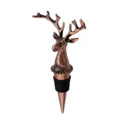Taylor's Eye Witness Taproom Classic Stag Wine Bottle Stopper - Copper