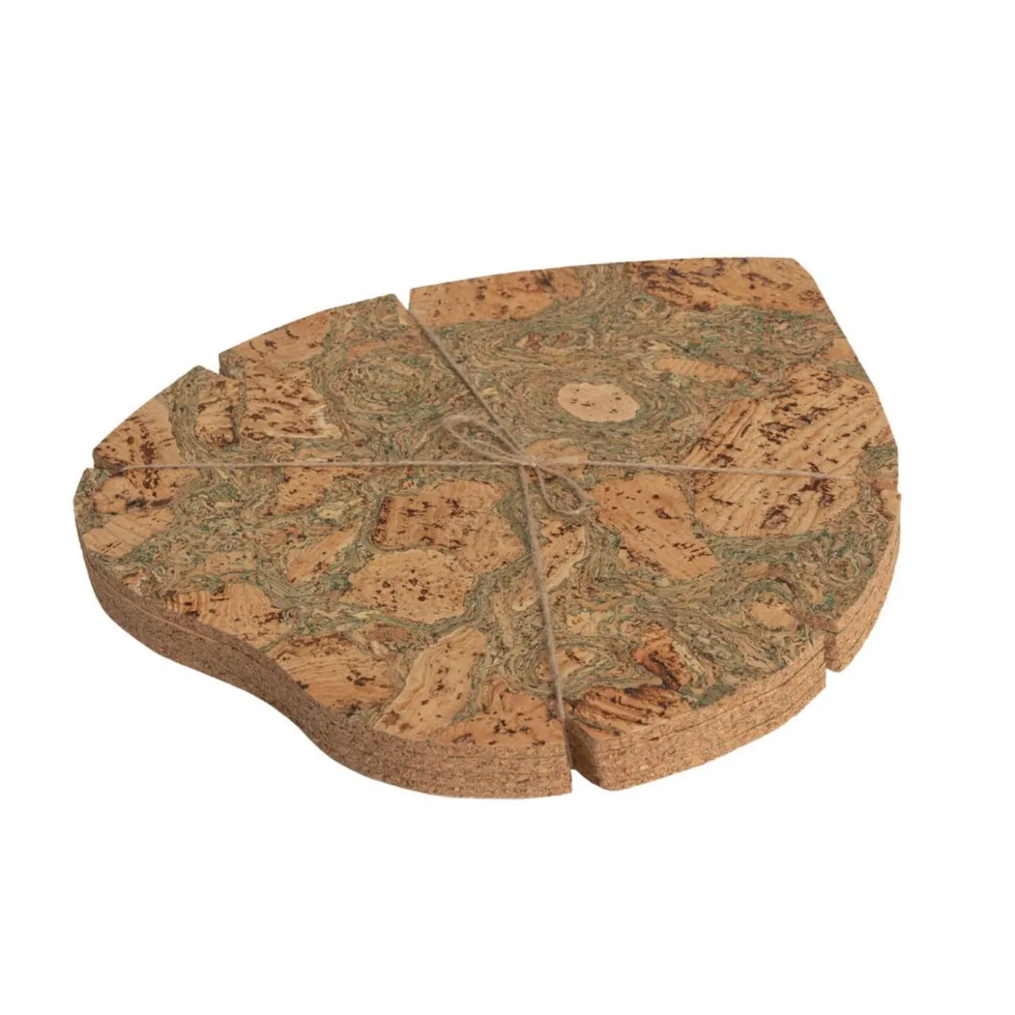 T&G Green House Cork Leaf Tablemats - Set of 4