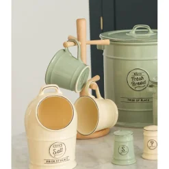 T&G Woodware Beech 6 Peg Mug Tree - Natural