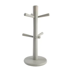 T&G Woodware Hevea 6 Peg Mug Tree - Grey