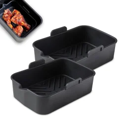 Tower Air Fryer Rectangular Solid Trays - Pack of 2
