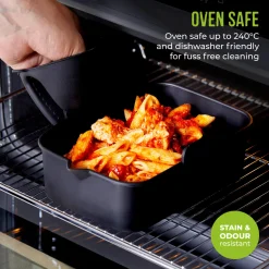 Tower Air Fryer Rectangular Solid Trays - Pack of 2