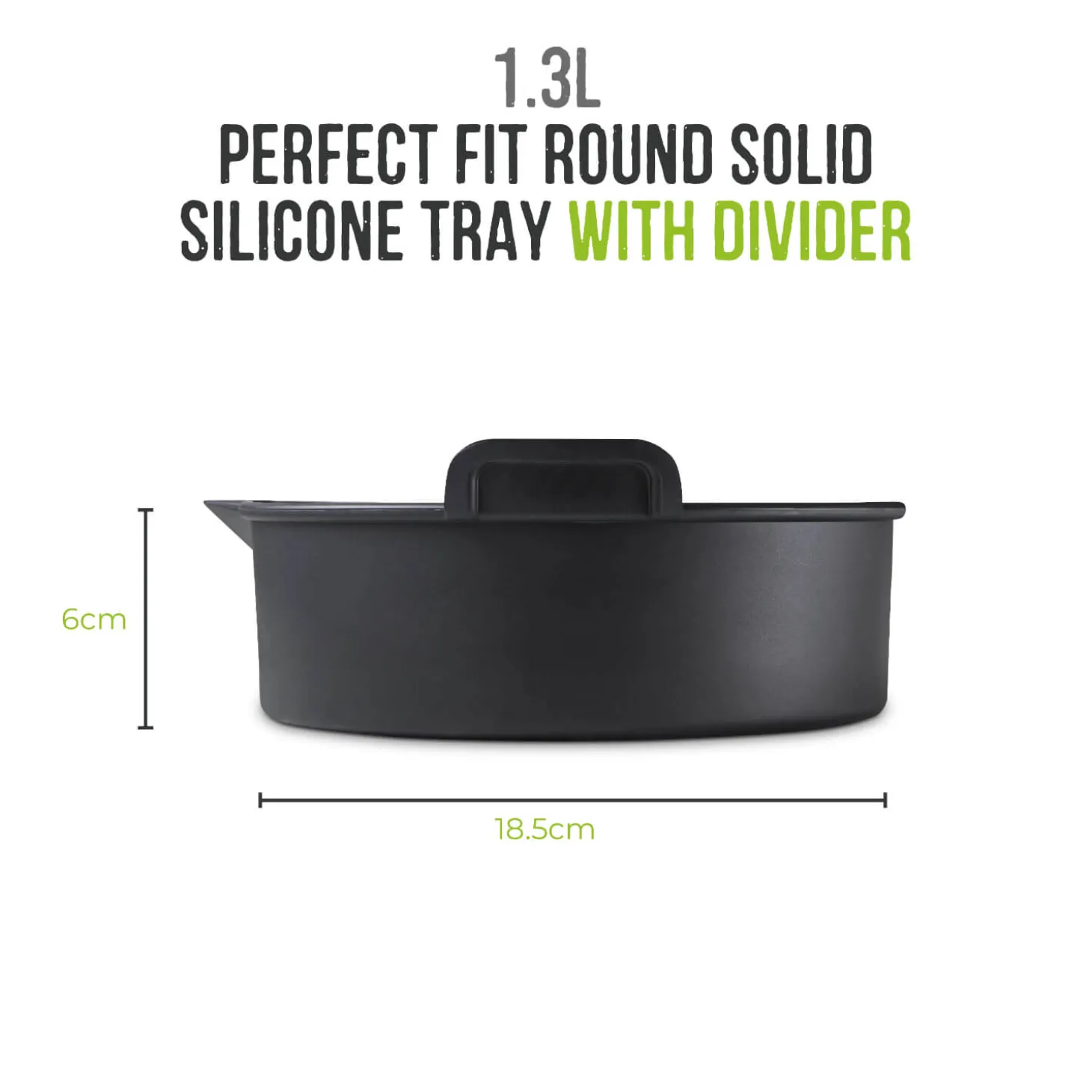 Tower Air Fryer Round Solid Tray with Divider
