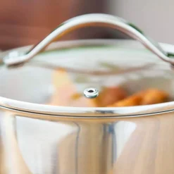 Tower Good Food Stainless Steel Saucepan Set - 3-Piece