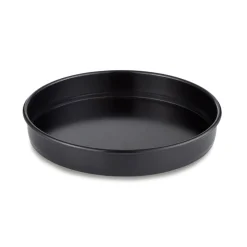 Tower Precision Plus Carbon Steel 23cm Round Non-Stick Loose Base Sandwich Tin - Black