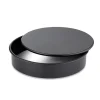 Tower Precision Plus Carbon Steel 18cm Round Non-Stick Loose Base Sandwich Tin - Black