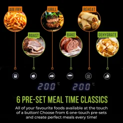 Tower T17137WHT Vortx 8.5L Dual Basket Digital Air Fryer - White