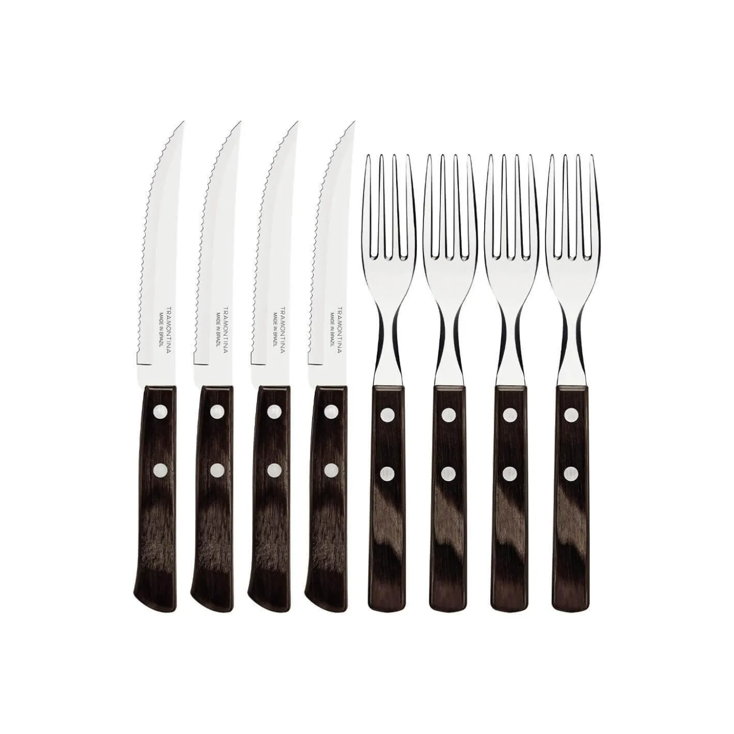Tramontina Churrasco 8-Piece Steak Knife & Fork Set