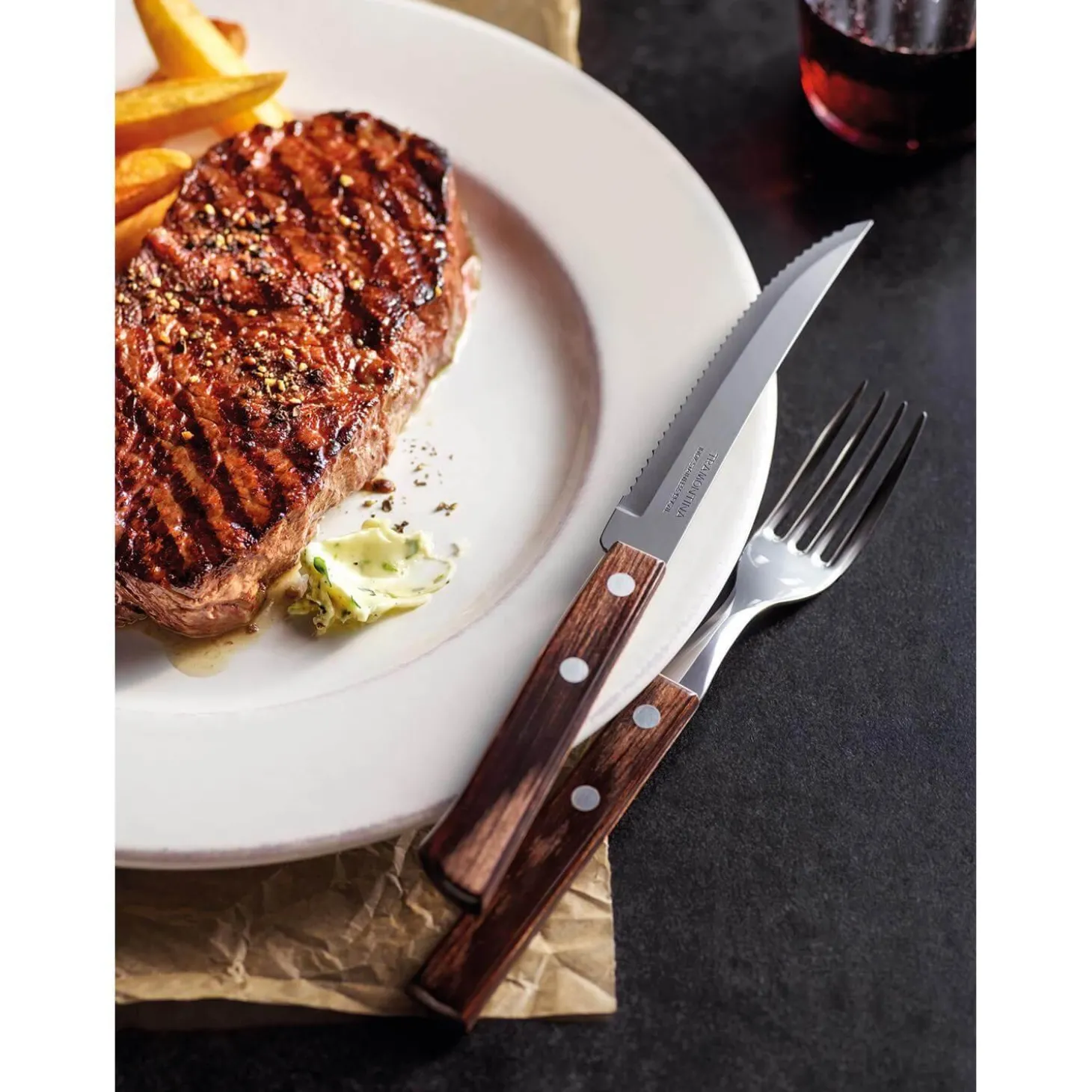 Tramontina Churrasco 8-Piece Steak Knife & Fork Set
