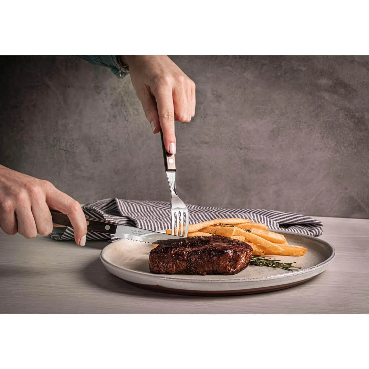 Tramontina Churrasco 8-Piece Steak Knife & Fork Set