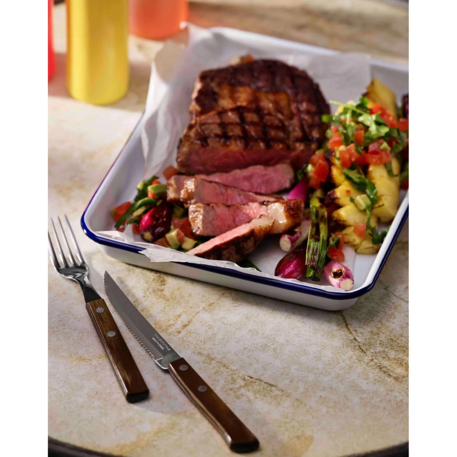 Tramontina Churrasco 5" Wooden Handled Steak Knife