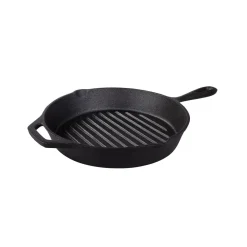 Tramontina Pre-Seasoned Cast Iron Round Griddle Pan - 28cm