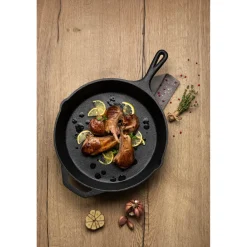Tramontina Pre-Seasoned Cast Iron Round Skillet Pan - 30cm