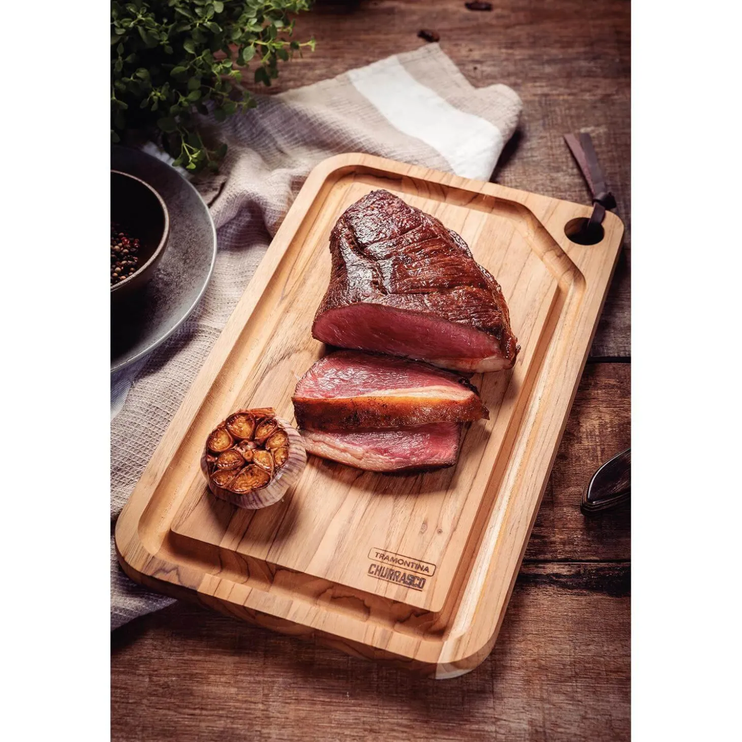 Tramontina Teak 49cm x 28cm Chopping Board