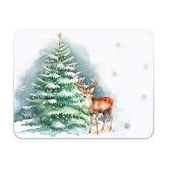 Tuftop Medium Glass Worktop Saver - Winter Wonderland Stag