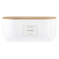 Typhoon Eden Carbon Steel Bread Storage Container - White