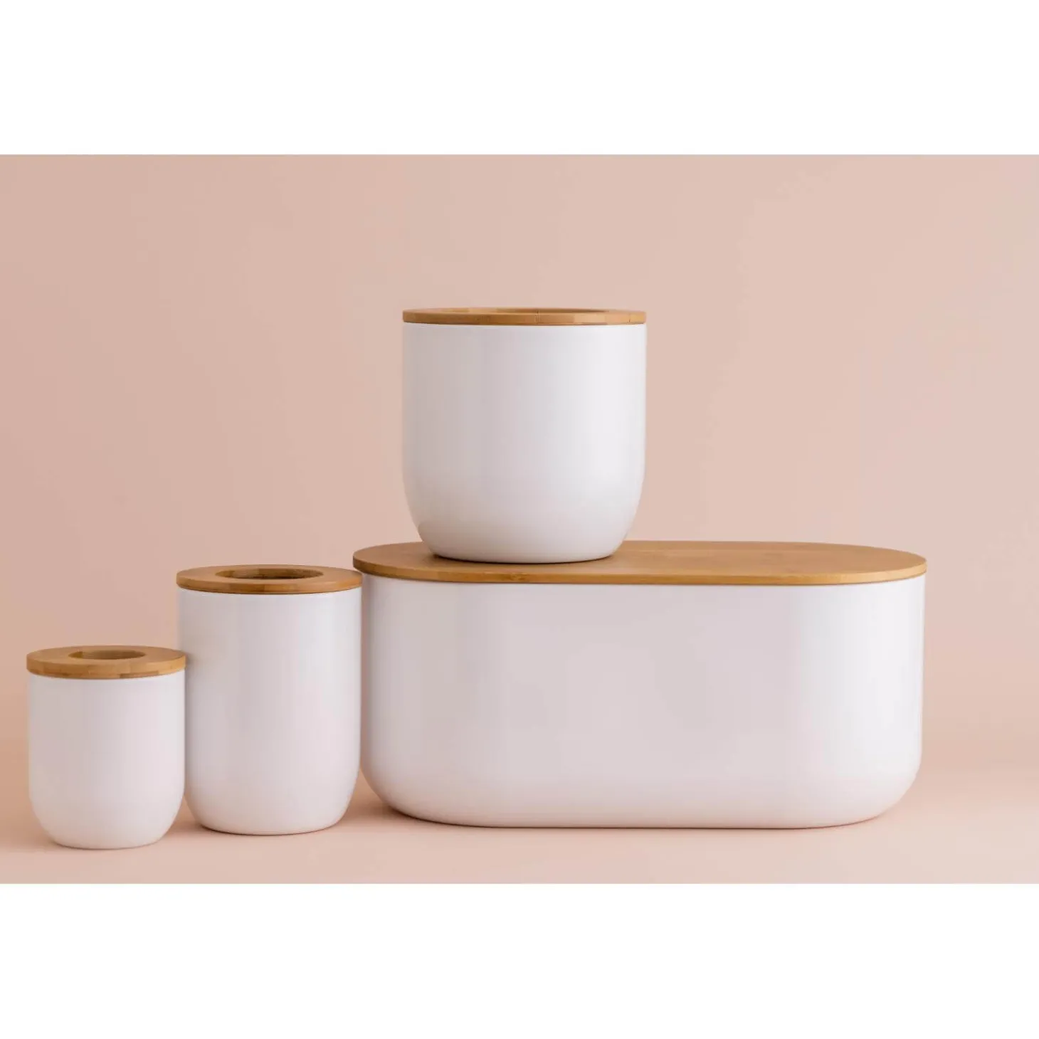 Typhoon Eden Carbon Steel Bread Storage Container - White