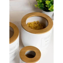 Typhoon Eden Carbon Steel Bread Storage Container - White