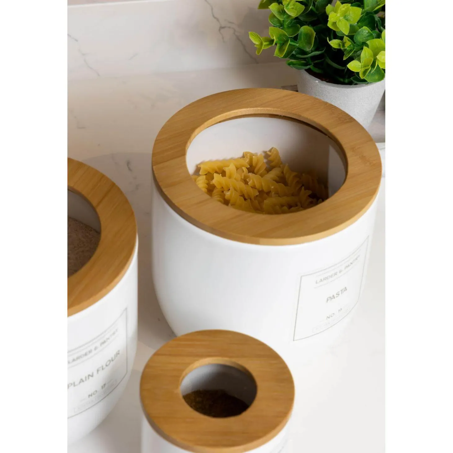 Typhoon Eden Carbon Steel Bread Storage Container - White