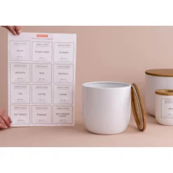 Typhoon Eden Carbon Steel Small Storage Container - White