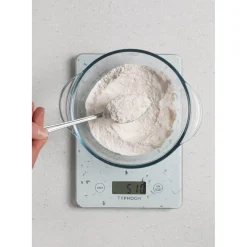 Typhoon Elements Digital Kitchen Scales - White Quartz Effect