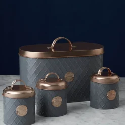 Typhoon Henrik Pasta Storage Canister - Graphite & Copper