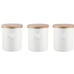 Typhoon Living 3 Piece Canister Set - Cream