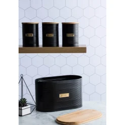 Typhoon Living 3 Piece Canister Set - Otto Black