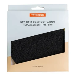 Typhoon Living 2 Piece Carbon Compost Caddy Replacement Filters