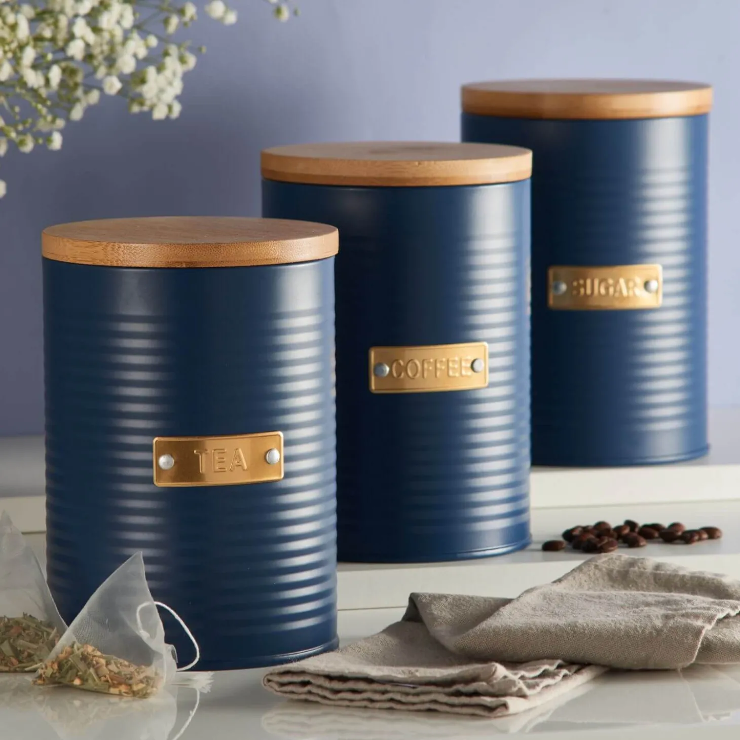 Typhoon Living Coffee Canister - Otto Navy