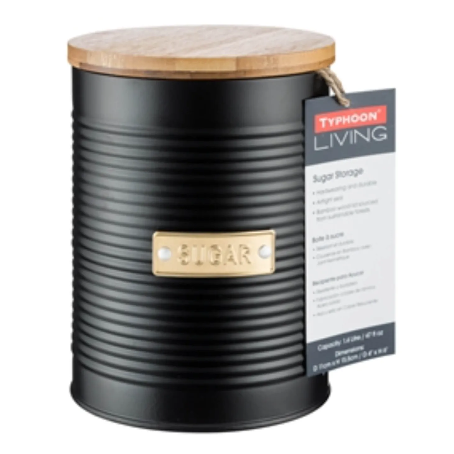 Typhoon Living Sugar Canister - Otto Black