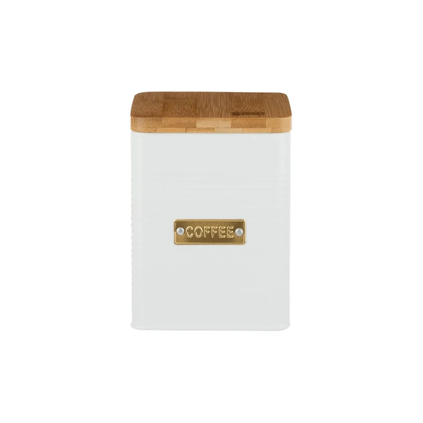 Typhoon Square Coffee Canister - Otto White