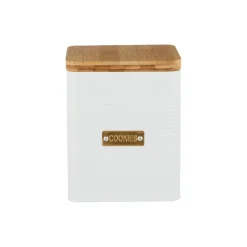 Typhoon Square Cookie Canister - Otto White