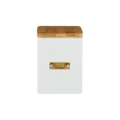 Typhoon Square Tea Canister - Otto White