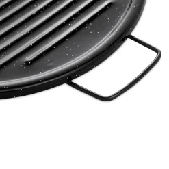 Vaello Enamel Coated Ridged Grill Pan - 36cm