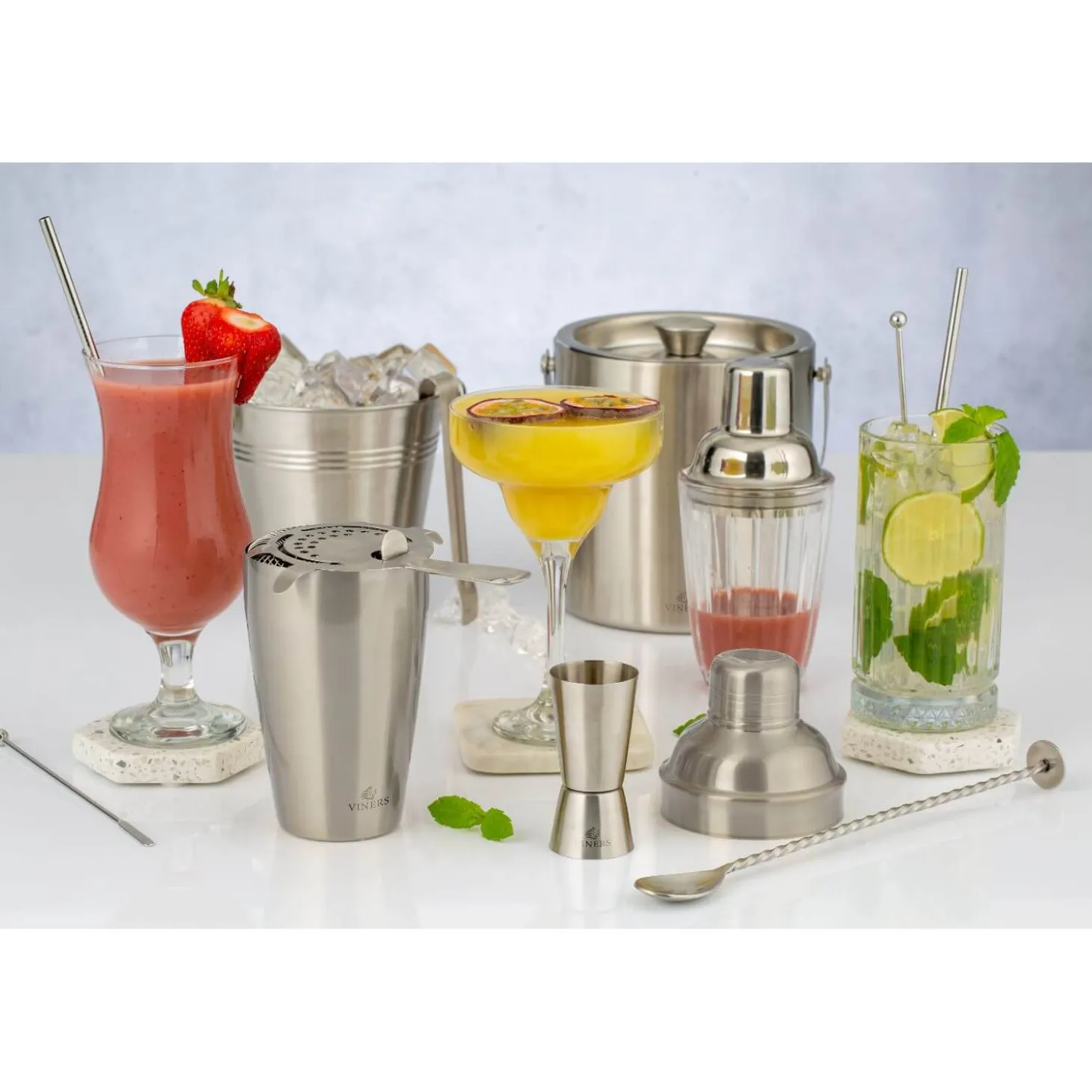 Viners Barware Double Walled Ice Bucket - Silver