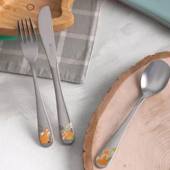 Viners The Fox 3-Piece Stainless Steel Childrens Cutlery Set